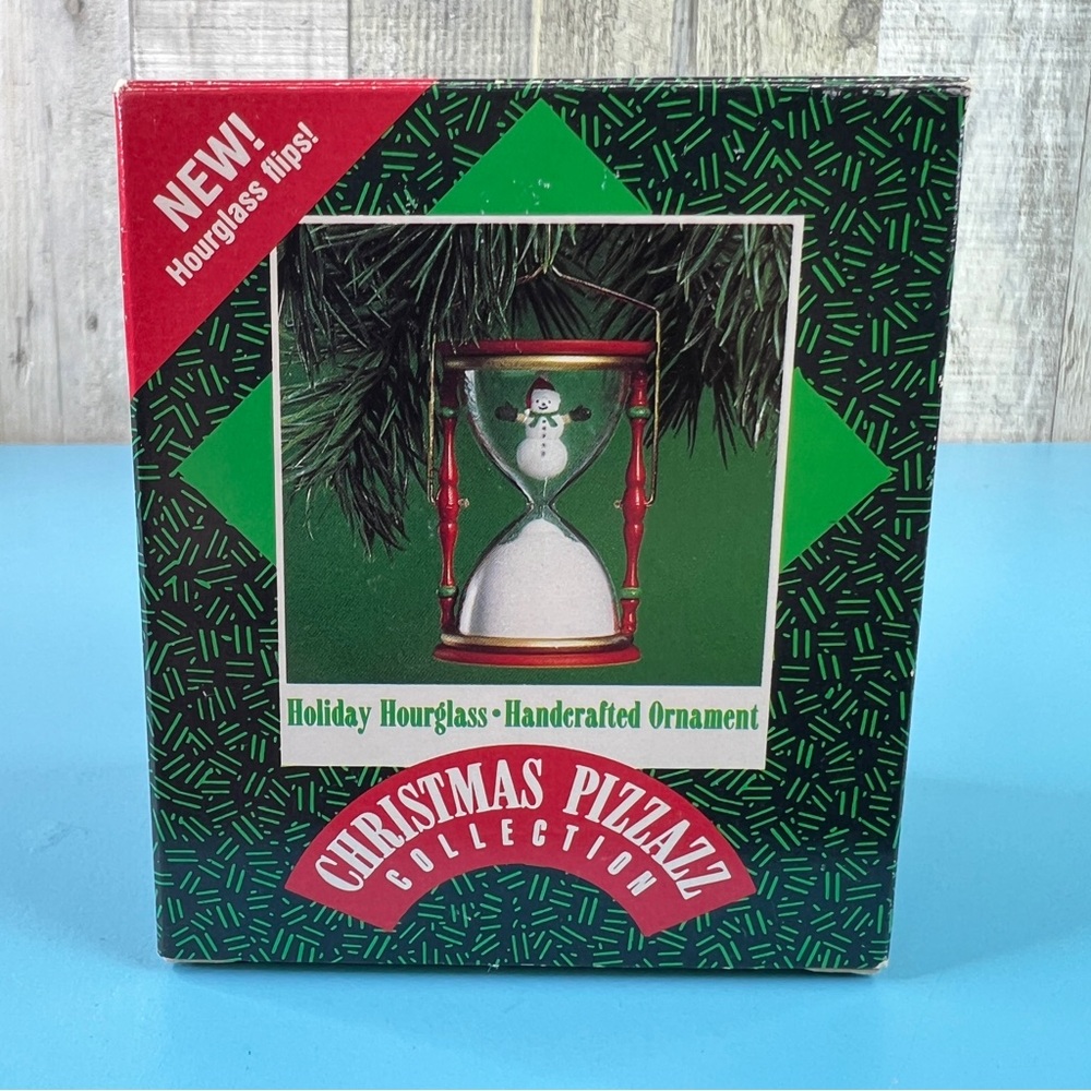 Hallmark Keepsake Ornament Christmas Pizzazz Collection Holiday Hourglass 1987